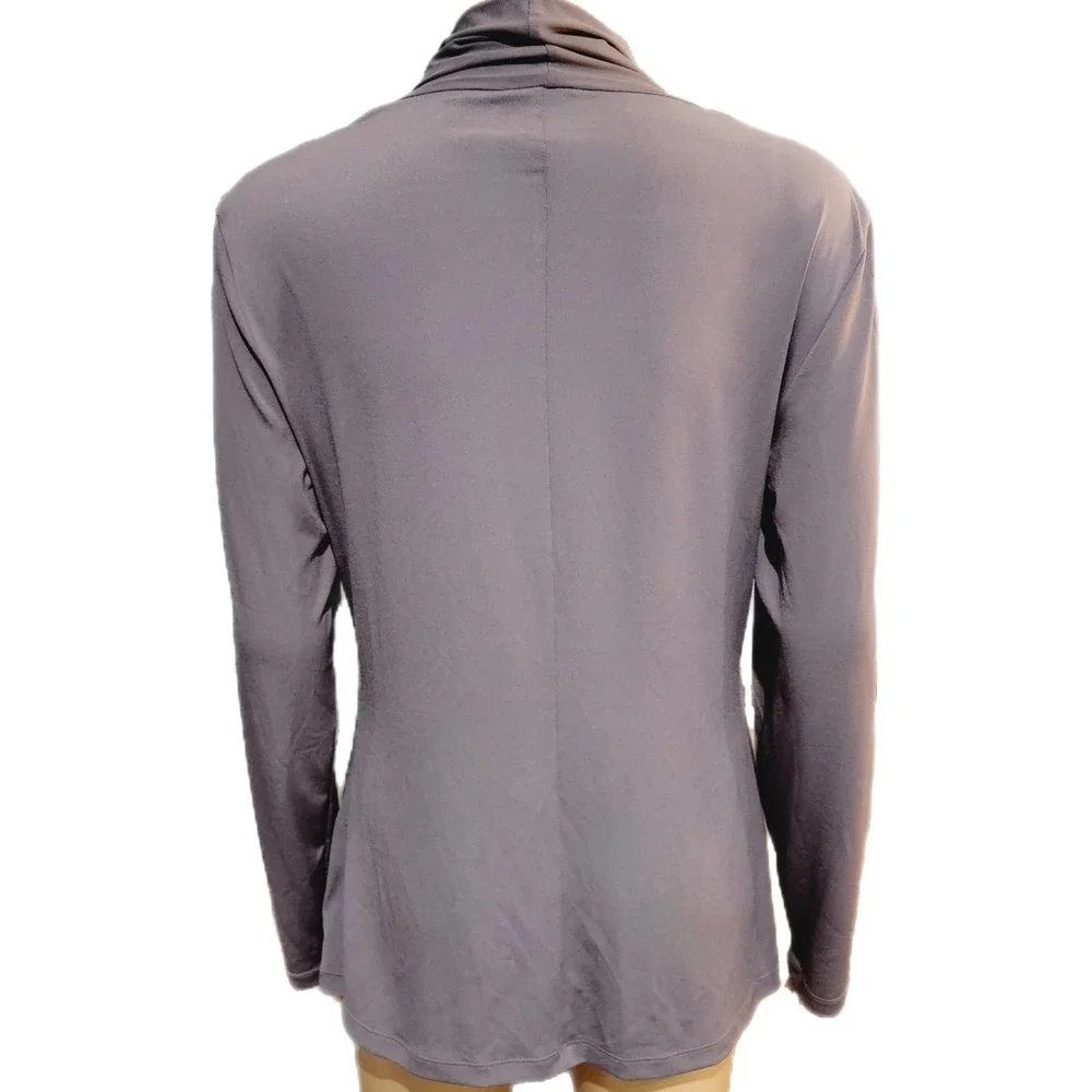 Eci Gray Long Sleeve Top Large NWOT - Picture 4 of 6